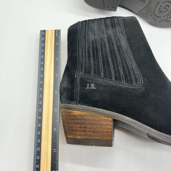 Josef Seibel 37 EU 6 - 6.5 US Daphne 44 Black Suede Leather Ankle Boots Shoes - Picture 12 of 14